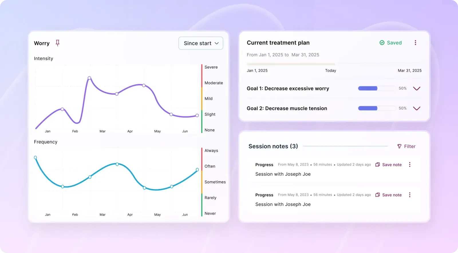 Mentalyc: отслеживание прогресса клиента и план лечения